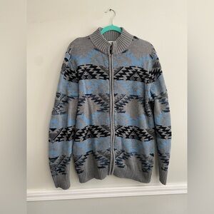 Men’s Wrangler Full Zip Aztec Jacket - L